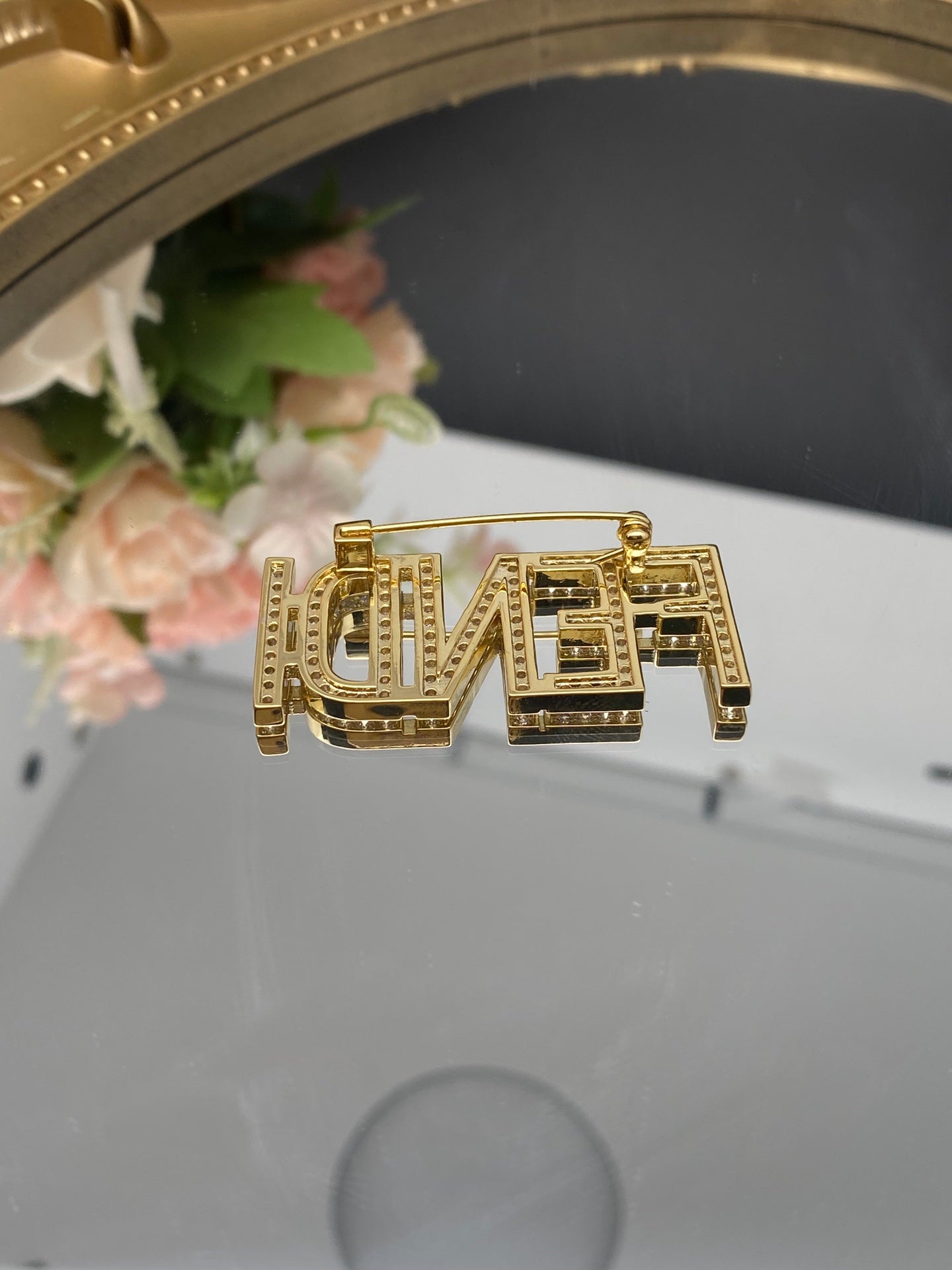 Letter Logo Brooch