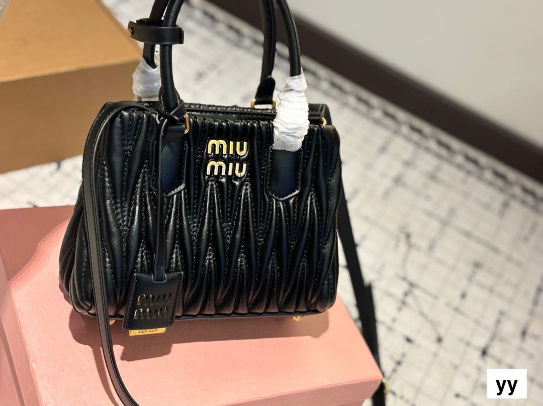 Black stylish bright handbag