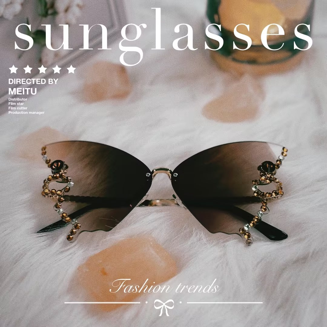 The most popular butterfly sunglasses in summer 2025. Different colors bring you different experiences, suitable for different scenes such as travel, play, party, dance, beach, shopping, etc.