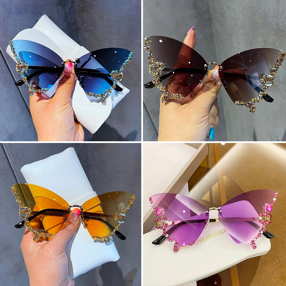 The most popular butterfly sunglasses in summer 2025. Different colors bring you different experiences, suitable for different scenes such as travel, play, party, dance, beach, shopping, etc.