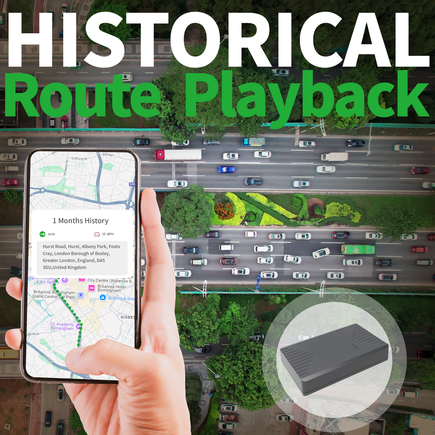 Hidden Magnetic GPS Tracker – Real-Time Car Tracker, The Software Fee is Free in The First Year, and Only $5 Per Month in The Second Year.Long Battery Life, Geofence, Speed Alert