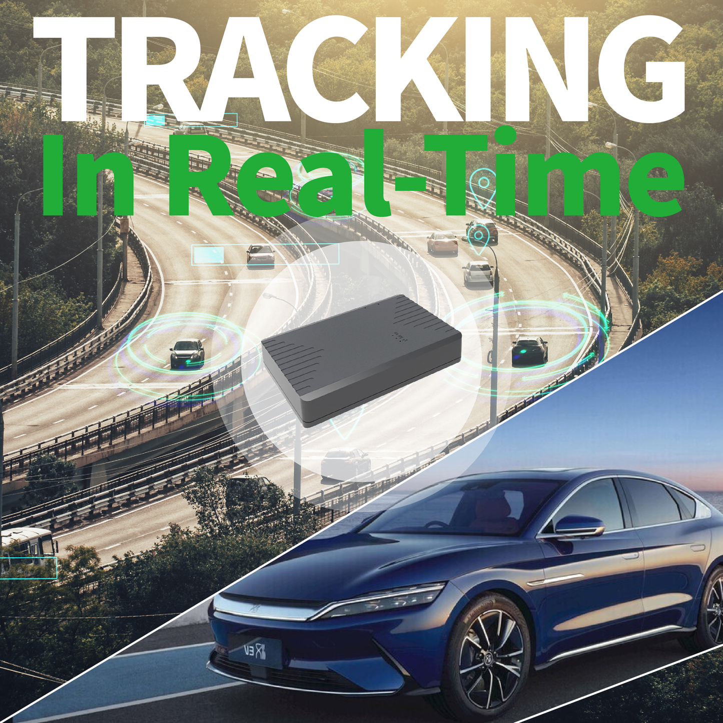 Hidden Magnetic GPS Tracker – Real-Time Car Tracker, The Software Fee is Free in The First Year, and Only $5 Per Month in The Second Year.Long Battery Life, Geofence, Speed Alert