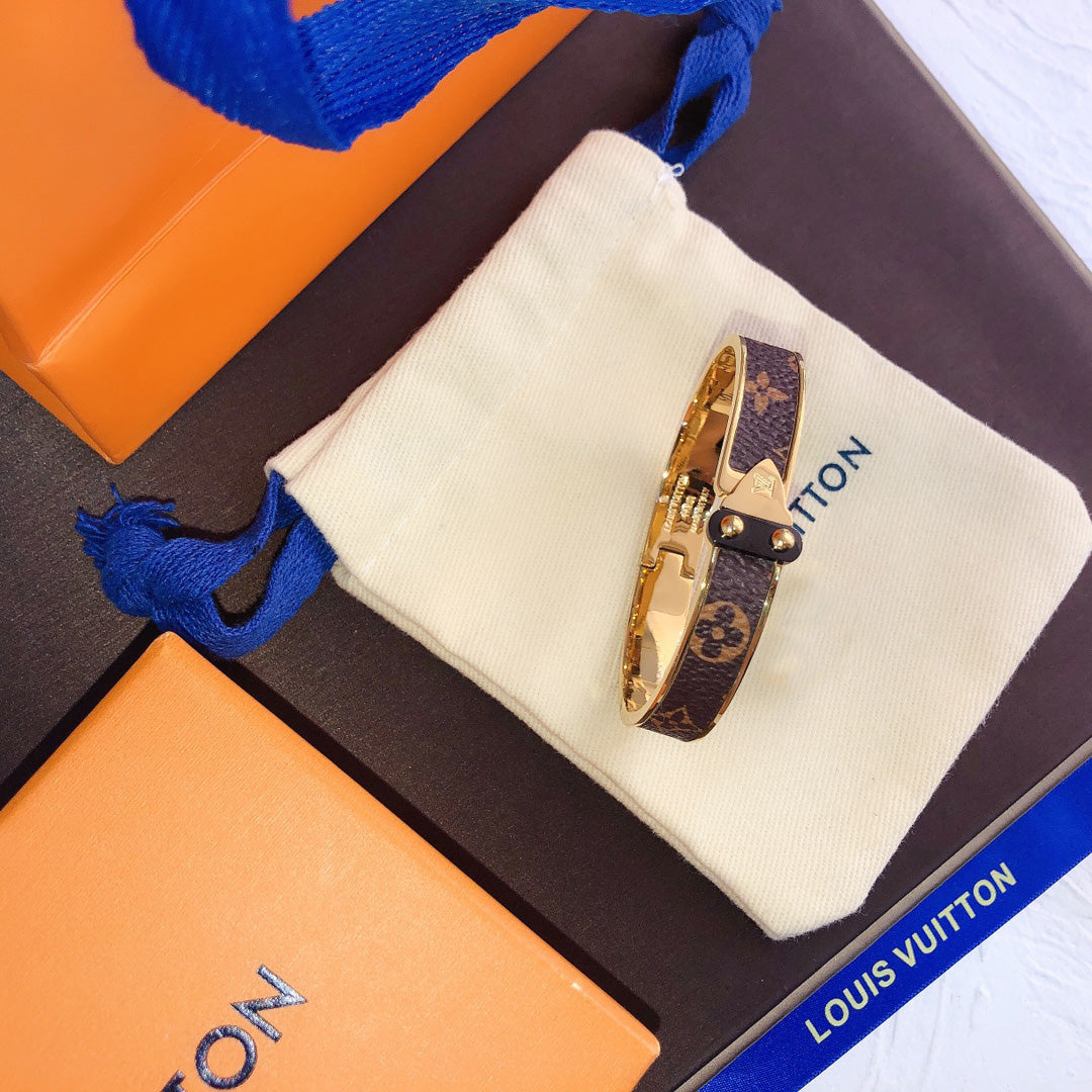 Monogram Leather Print Bracelet
