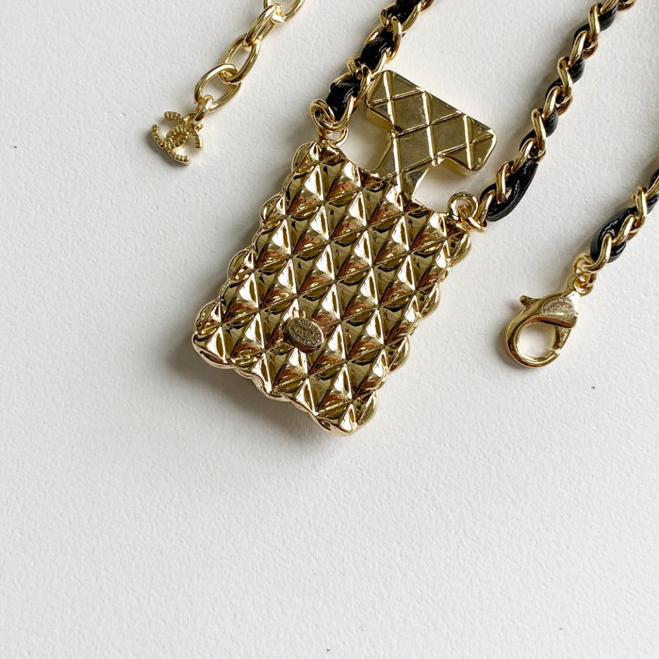 Perfume Bottle Pendant Leather Necklace