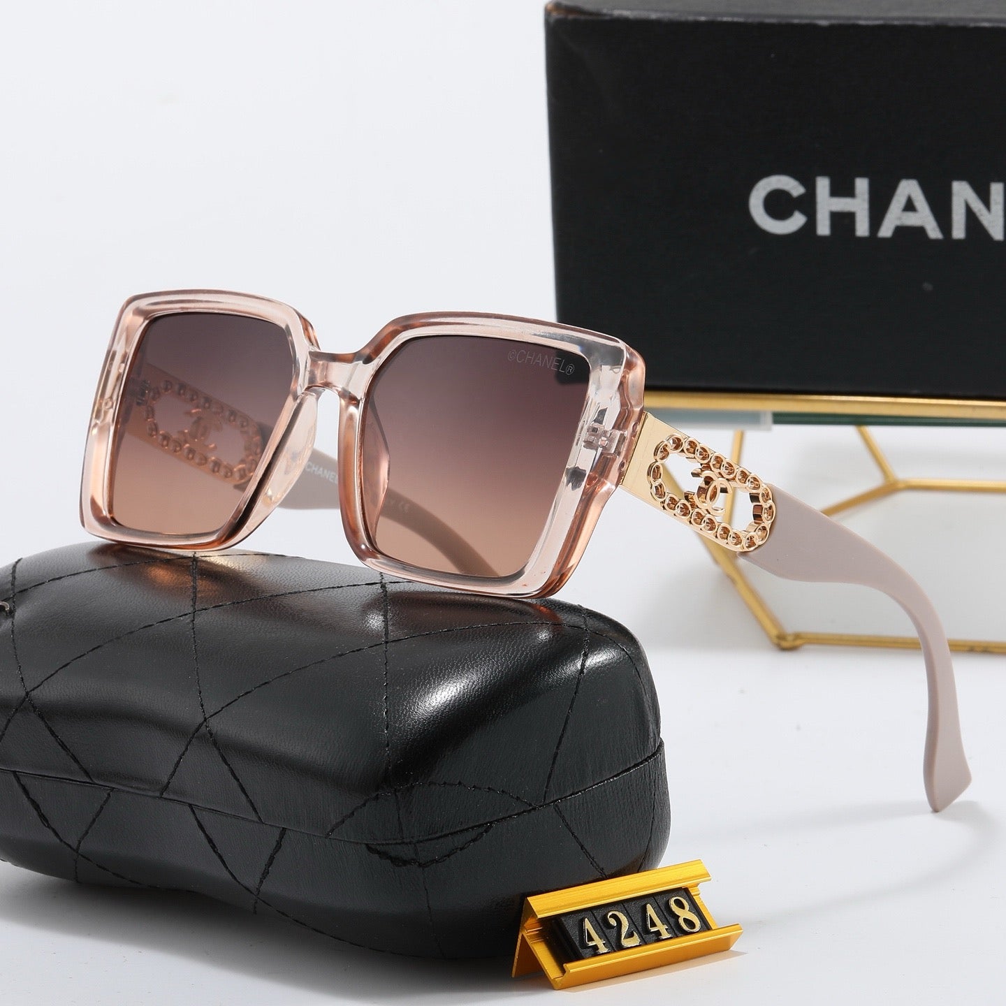 5 colors new full lens iconic logo sunglasses