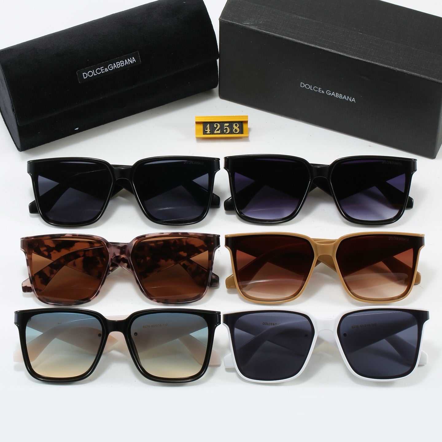 6 colors of fashionable and popular triangle-leg sunglasses  4258