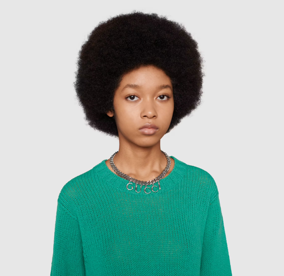 Trendy Punk Style Script Necklace