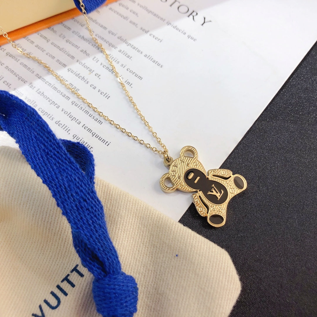 Cute Bear Long Necklace