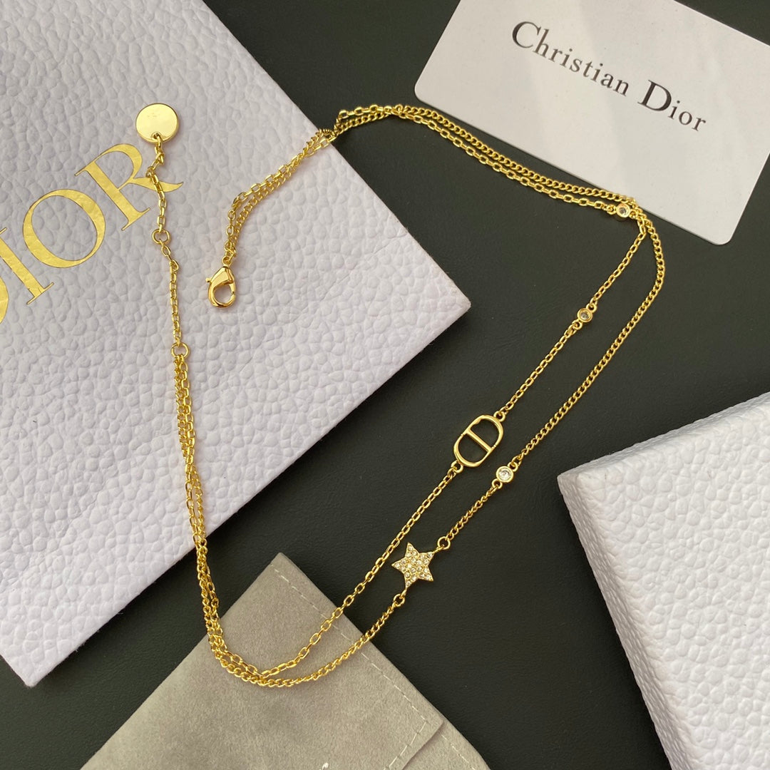 Double Chain Star Necklace