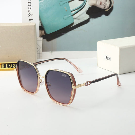 5 colors flat light thin frame sunglasses 8193