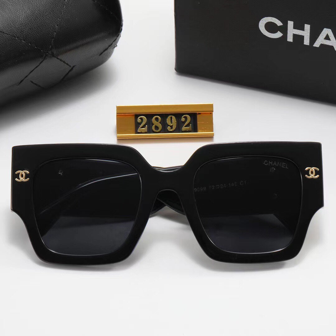 6 Colors Fashion Frame Big LOGO Sunglasses  2892