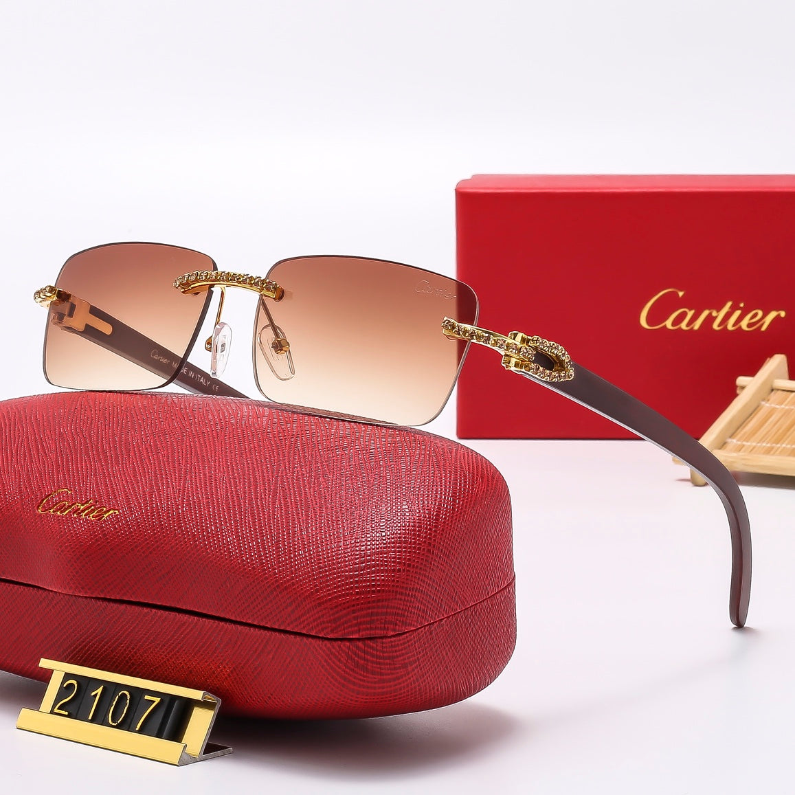 6 colors new style sunglasses for men and women 2107