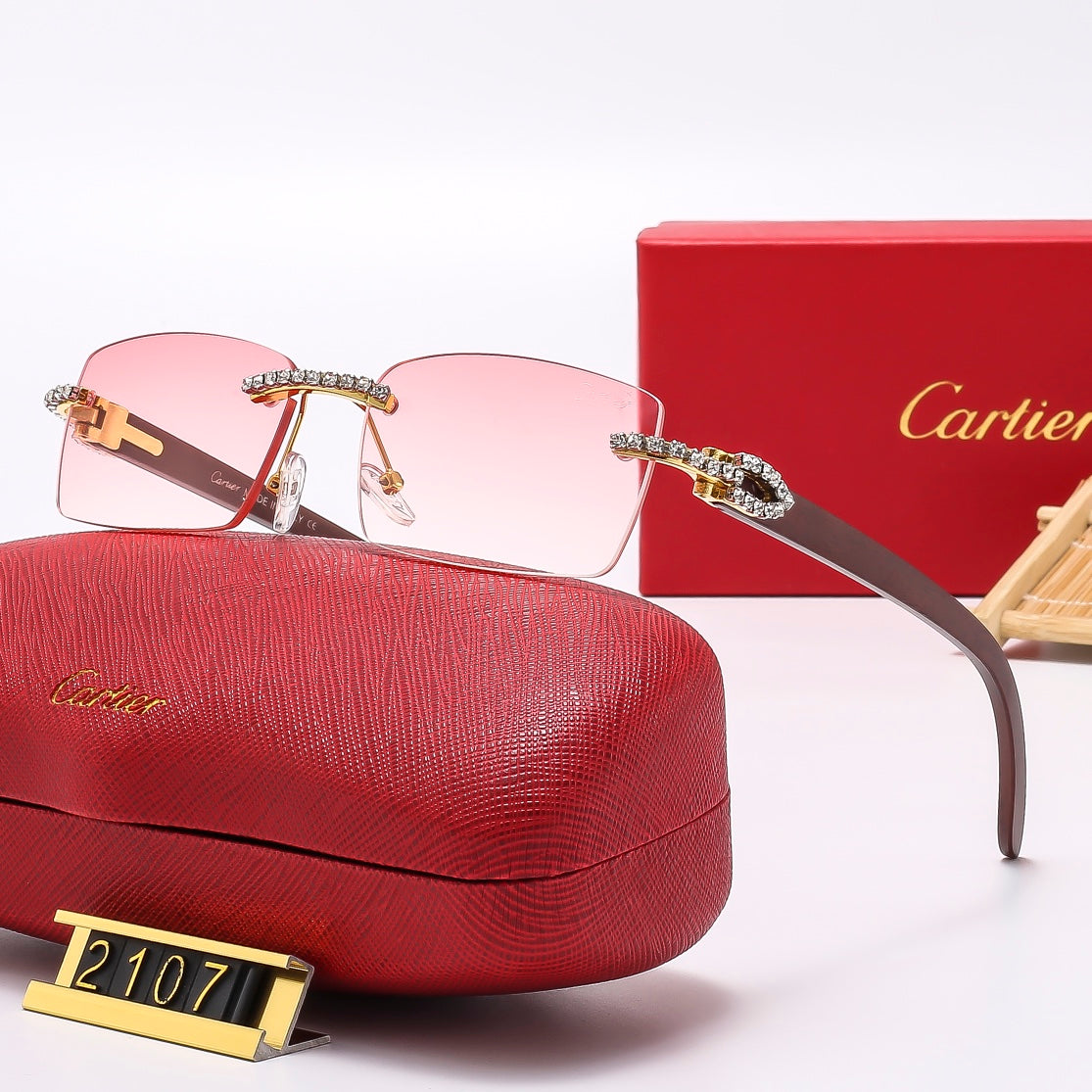 6 colors new style sunglasses for men and women 2107