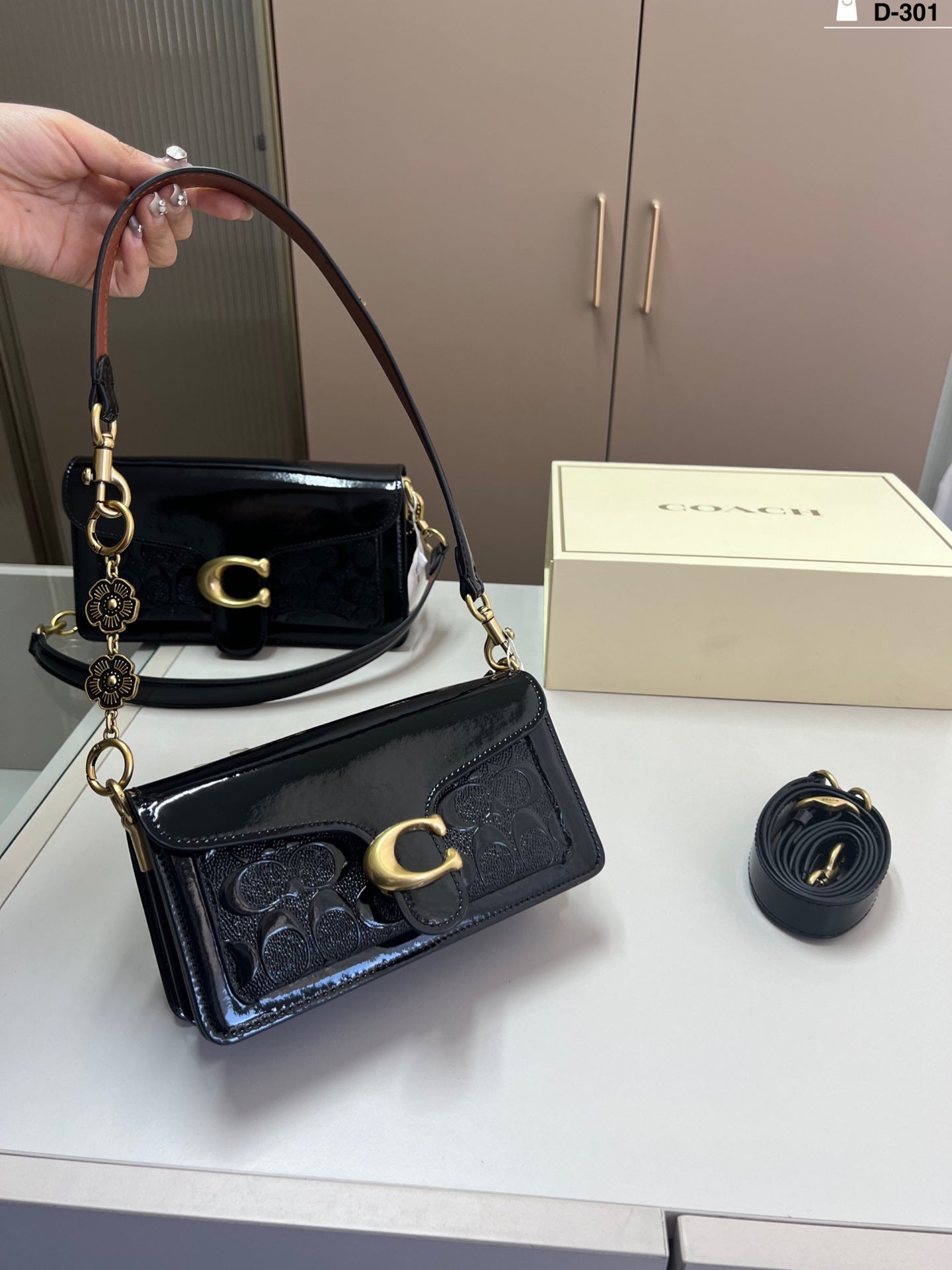 New double-layer two-long straps shoulder and crossbody bag