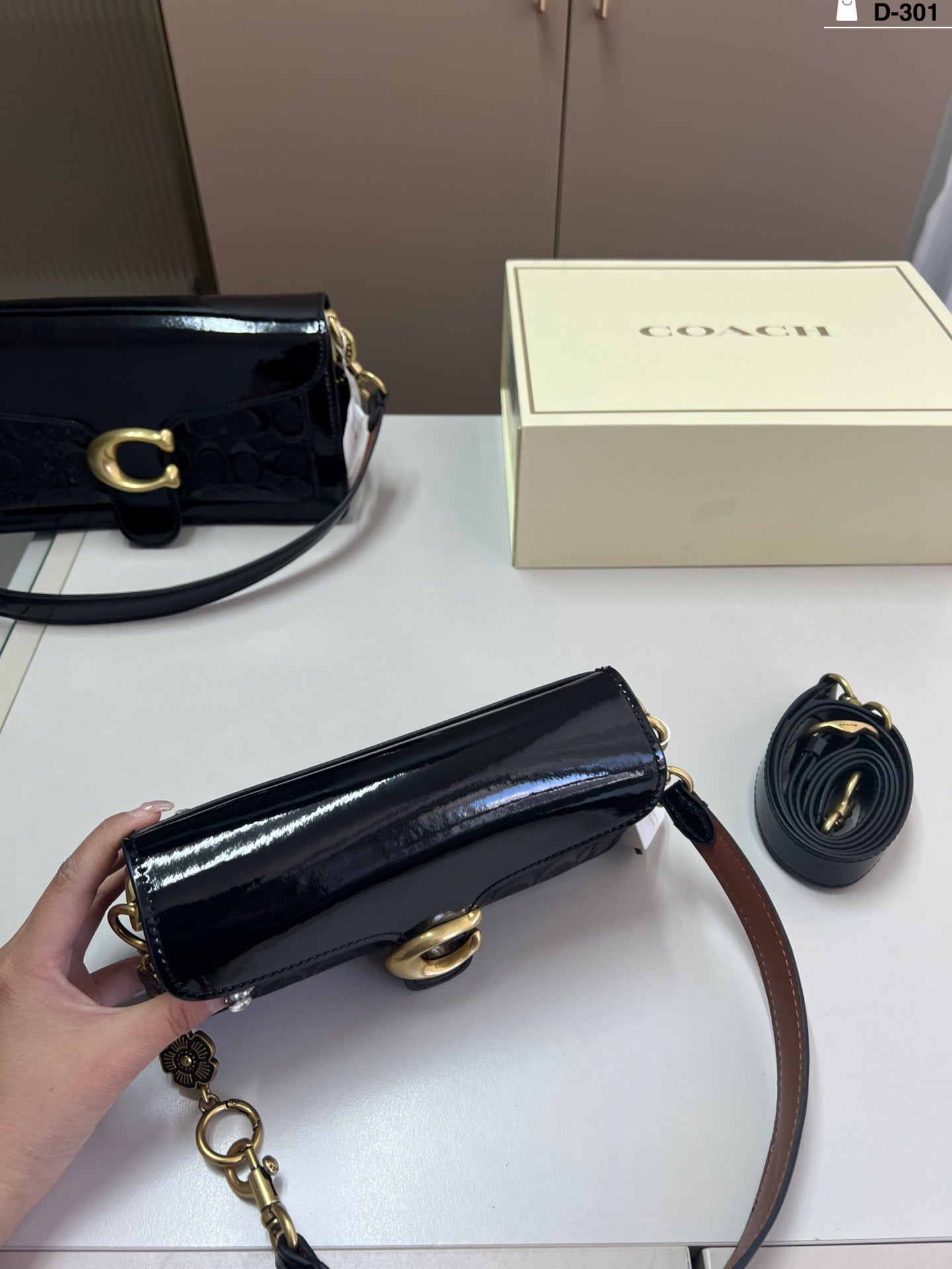 New double-layer two-long straps shoulder and crossbody bag