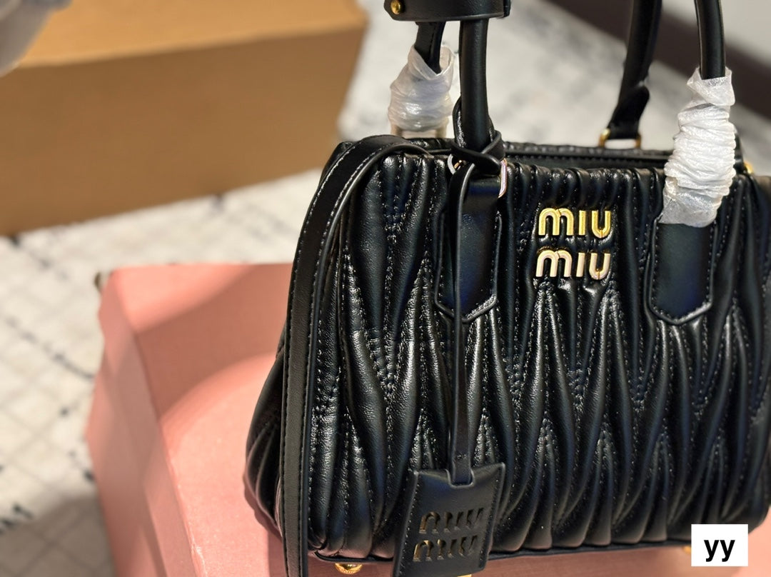 Black stylish bright handbag