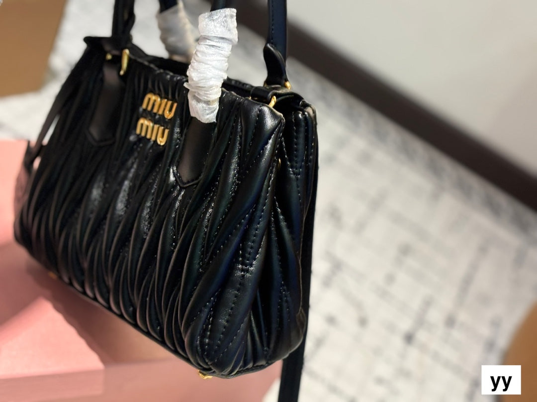 Black stylish bright handbag