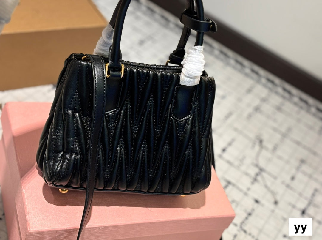 Black stylish bright handbag