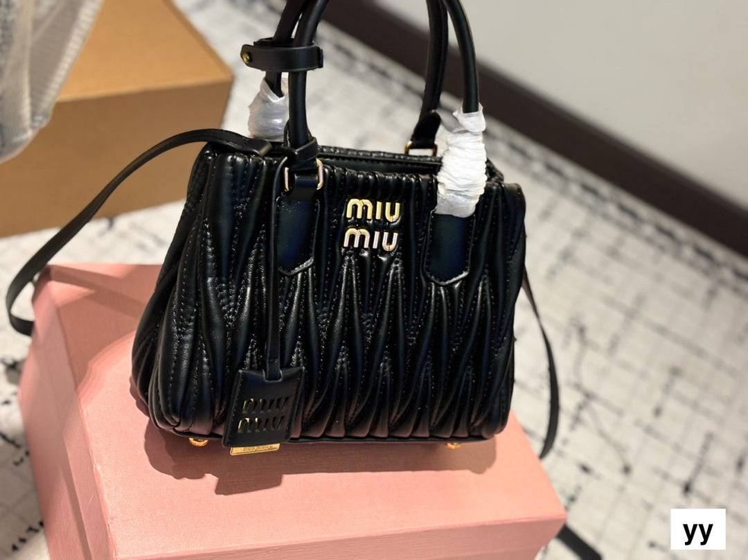 Black stylish bright handbag