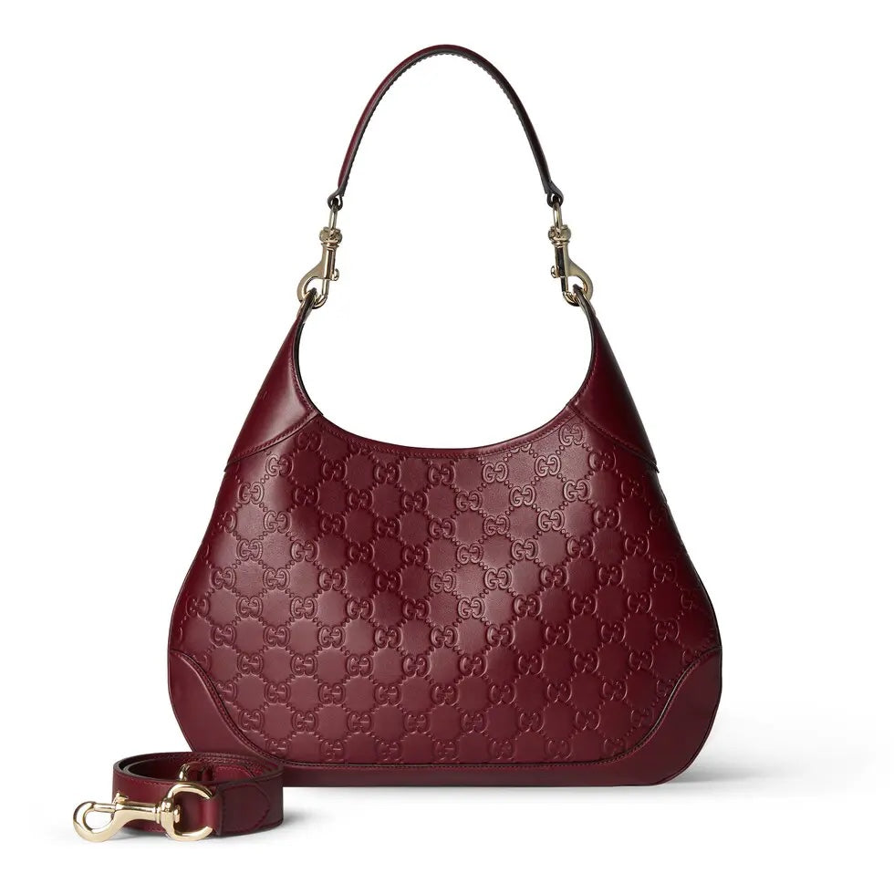 Ankara Red Printed Embossed Leather