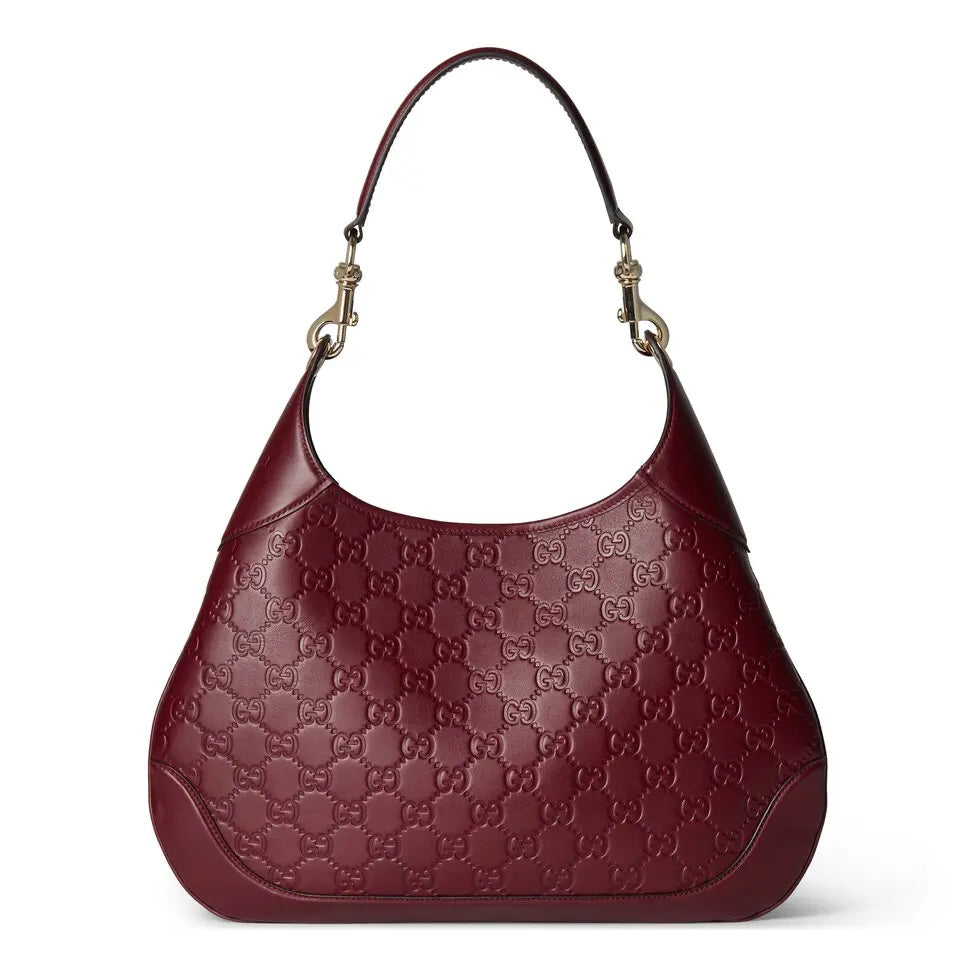 Ankara Red Printed Embossed Leather