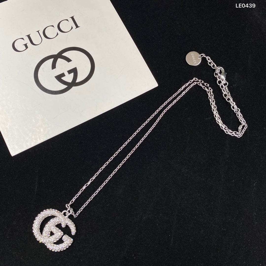 Double G Full Diamond Necklace