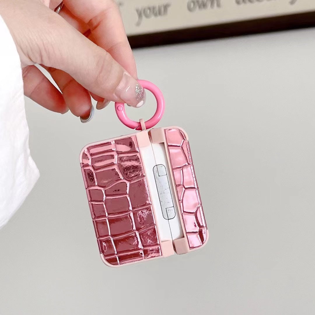 Rose gold patent leather AirPods Case