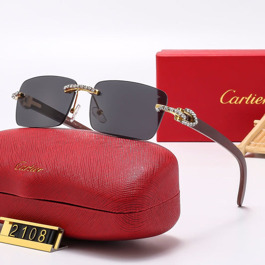 6 Colors Diamond Frameless Sunglasses 2107