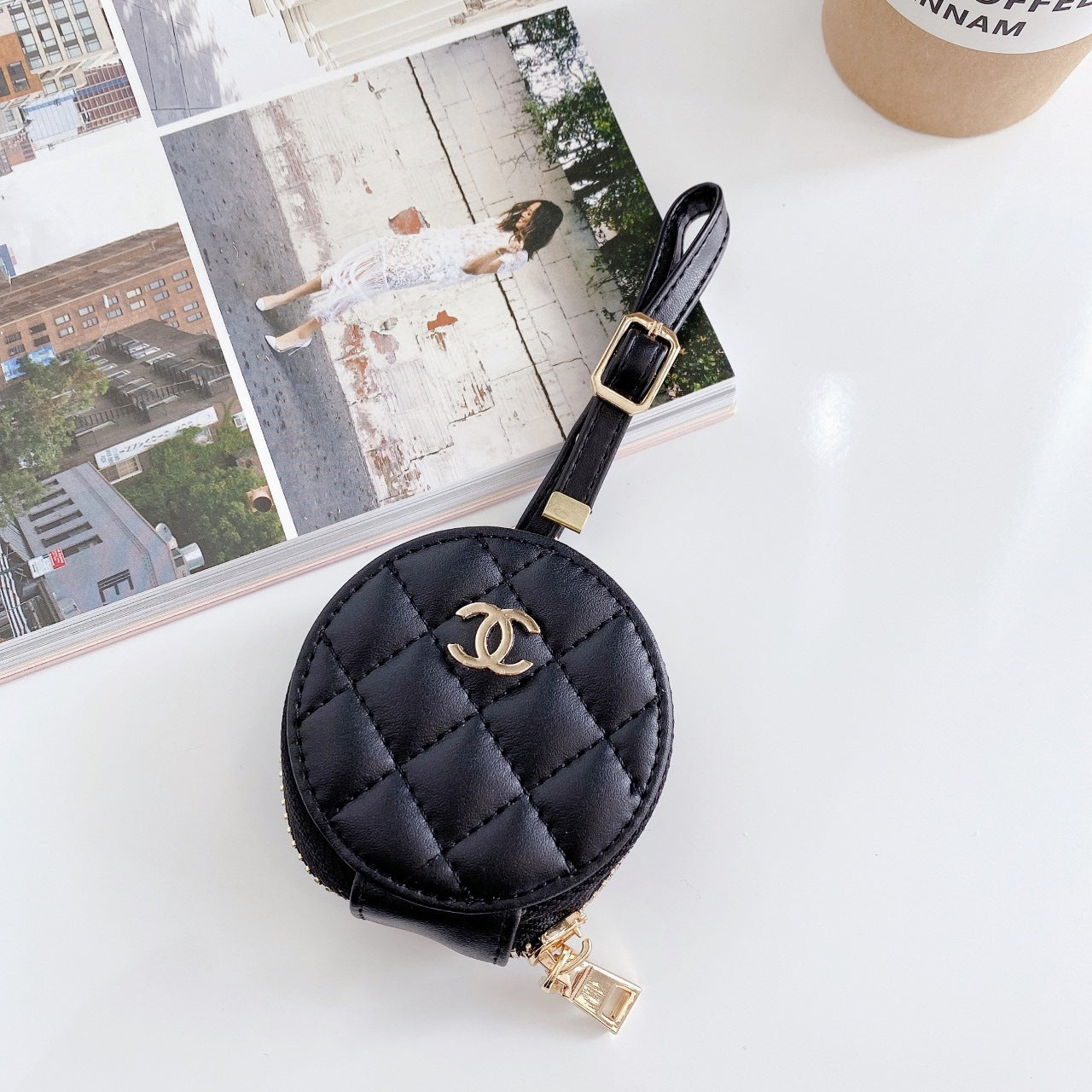 Diamond leather AirPods case