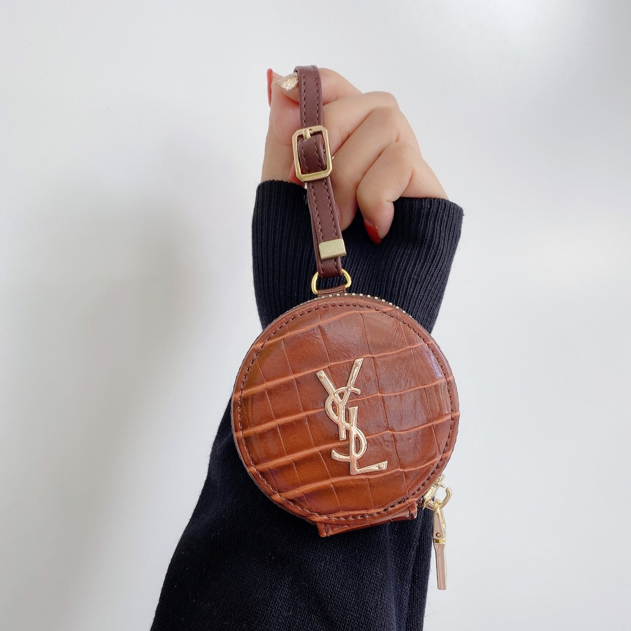 Crocodile leather AirPods case